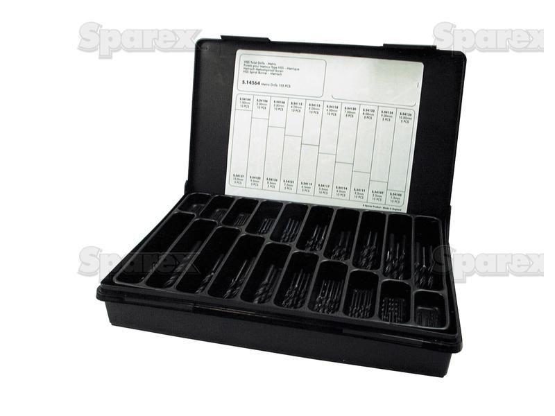 H.S.S. Twist Drills Compak Box - Metric (155 pcs.)