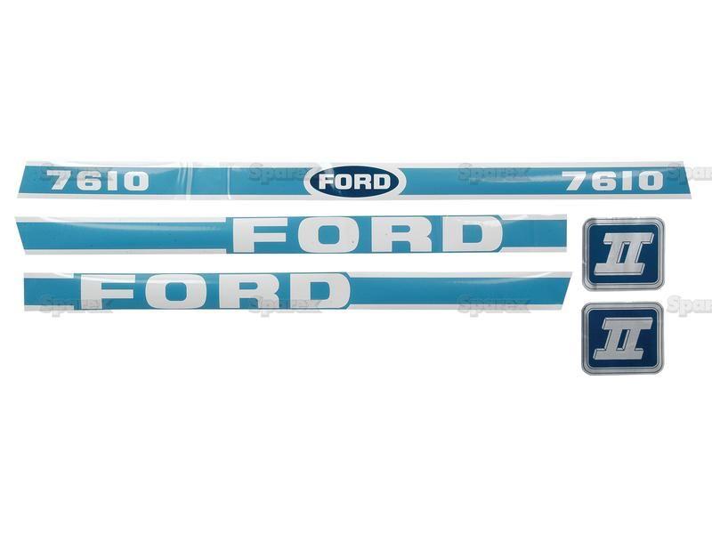 Decal Set - Ford / New Holland 7610 for Ford New Holland 7610 (10 Series)