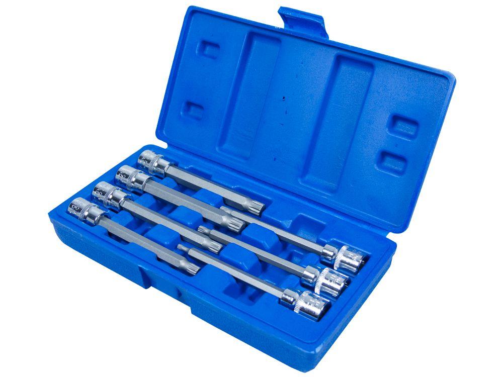 Blue Spot Tools 7 PCE 3/8" Drive Extra Long Spline Socket Bit Set (M4 -M10)