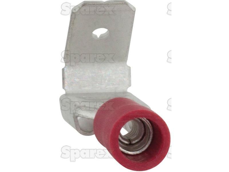 Pre Insulated Spade Terminal, Standard Grip - Male / Female, 6.3mm, Red (0.5 - 1.5mm)