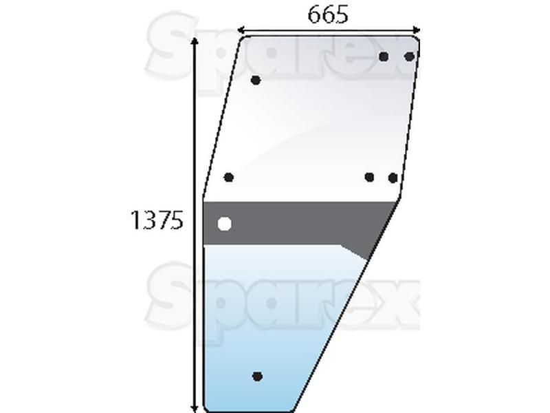Door Glass LH for Deutz-Fahr DX6.05 (DX6 Series)