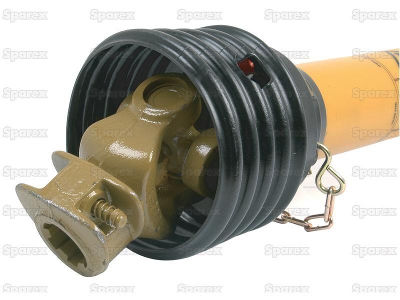 PTO Shaft - (Lz) Length: 1250mm, 1 3/8'' x 6 Spline Q.R. to 1 3/8'' x 6 Spline Q.R.