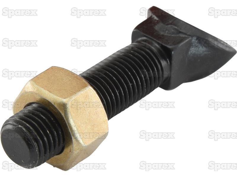 Vee Head Bolt With Nut (TV), 7/16'' x 55mm, Tensile strength 8.8 (25 pcs. Box)