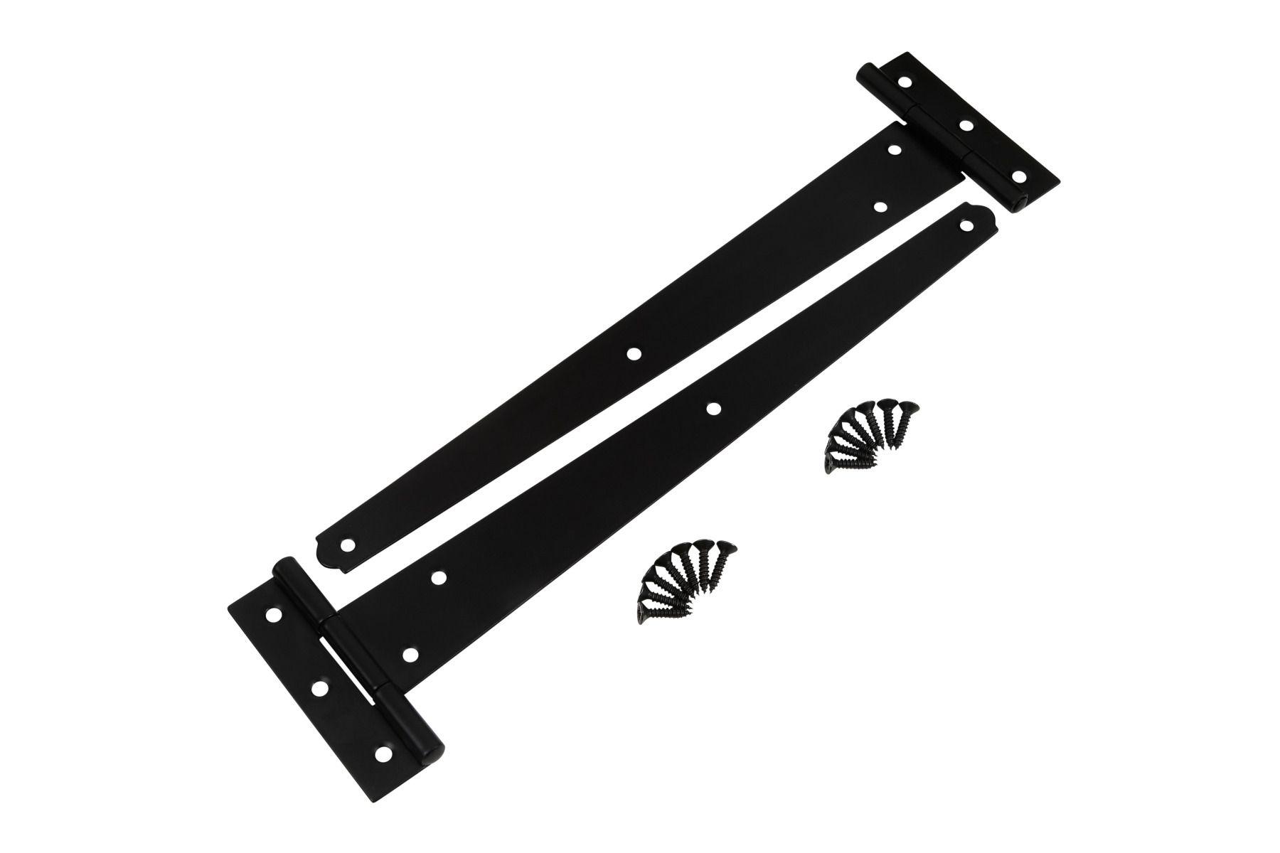 Blue Spot Tools Black Powder Coated Tee Hinge 300mm