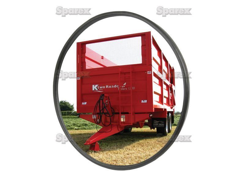 Mirror Head, Flat, Round | Height: 125mm  Width: 125mm  Arm Ø: Spigot fixing
