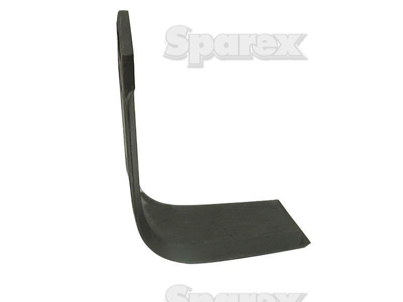 Rotavator Blade Square RH 65x7mm Height: 185mm. Hole centres: 35mm. Hole Ø: 14.5mm. Replacement for Krone for Krone RES