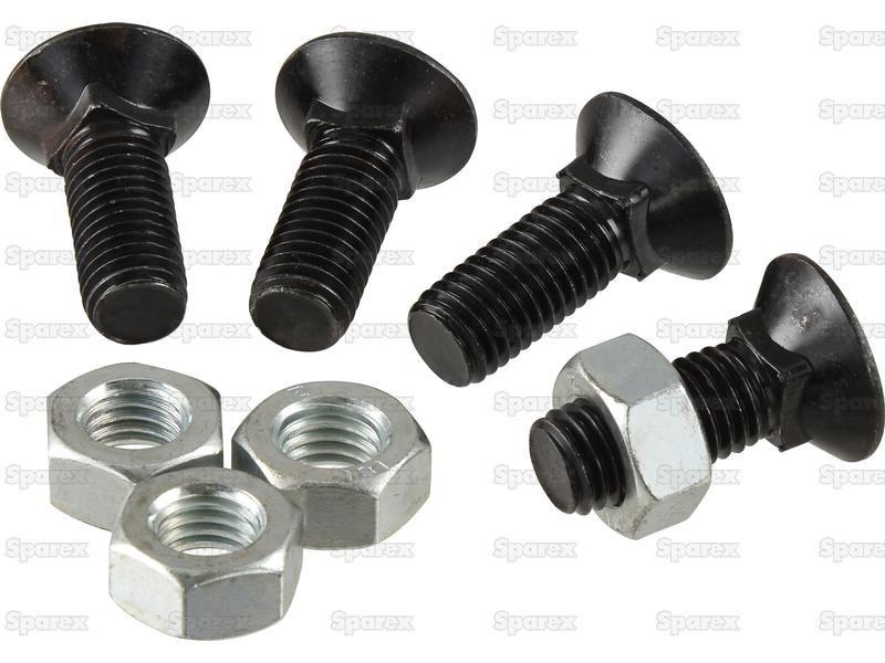 Round Countersunk Square Hex Bolt & Nut (TFCC), Replacement for Besson