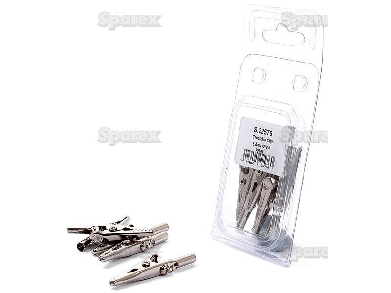 Crocodile Clips 5amp 5 pcs Agripak