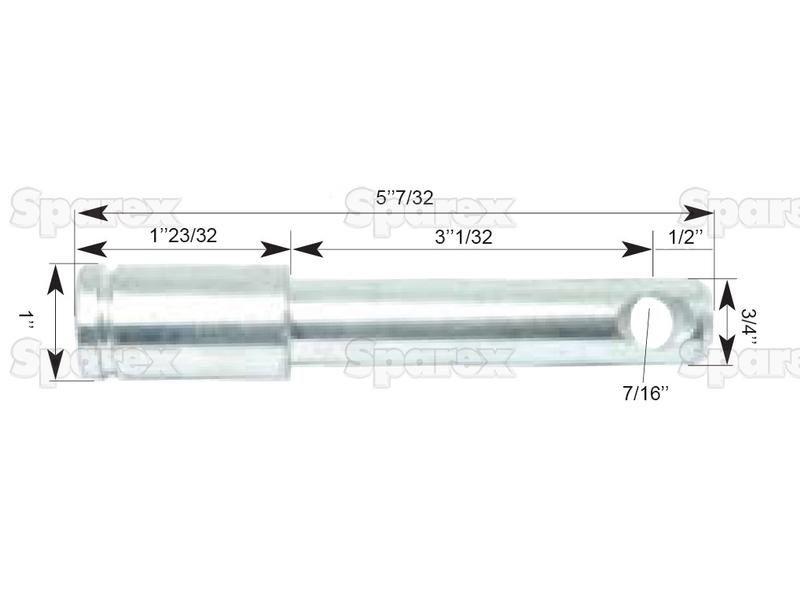 Top link pin 19x77mm Cat. 1/2 for Case IH 574 (74 Series)