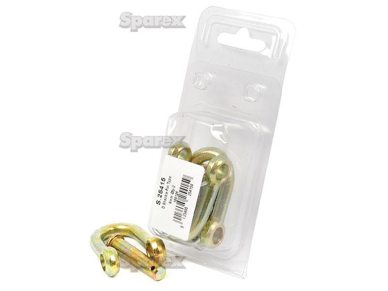 D Shackle, Pin Ø8mm, Jaw Width: 13mm