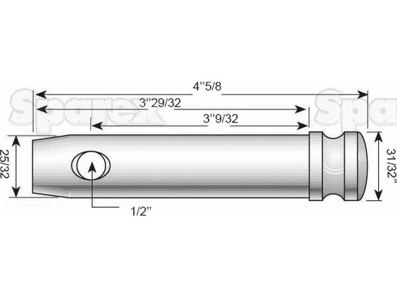Top link pin 20x83mm Cat. 1