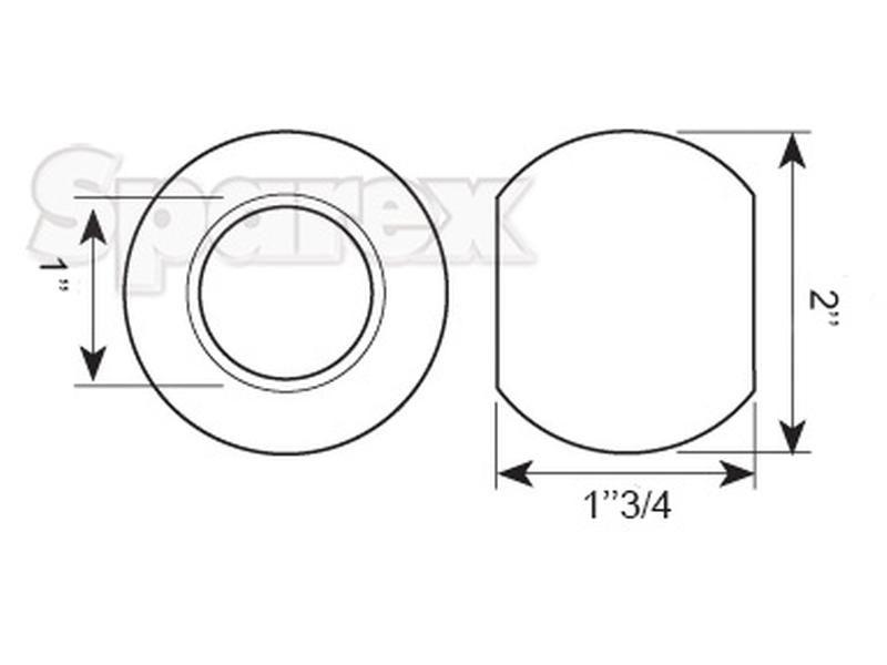 Top Link Ball (Cat. 2/2) for White Oliver VARIOUS