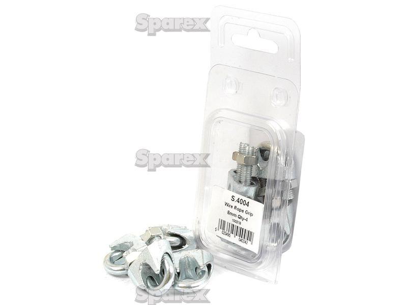 Wire Rope Clips, Wire Ø8mm (5/16'') 4 pcs. Agripak