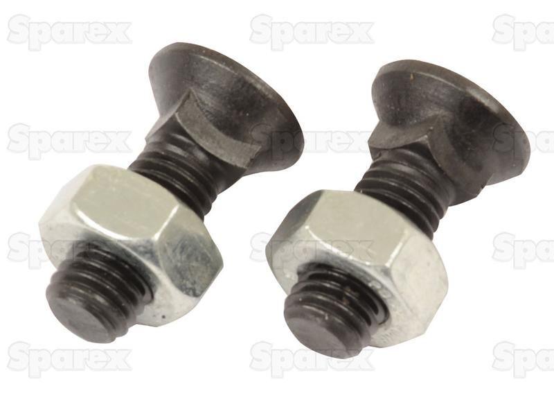 Round Countersunk Square Hex Bolt & Nut (TFCC), Replacement for Lemken