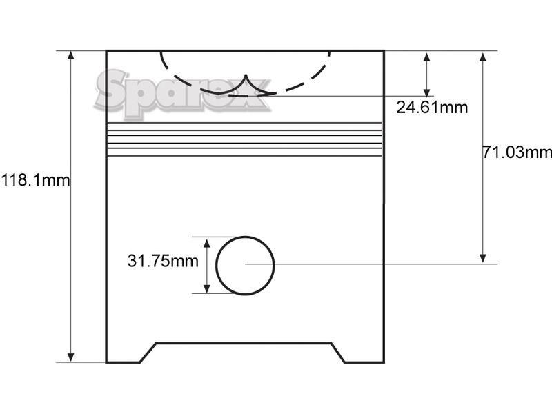 Piston (Standard) for Ford New Holland Major (Fordson)
