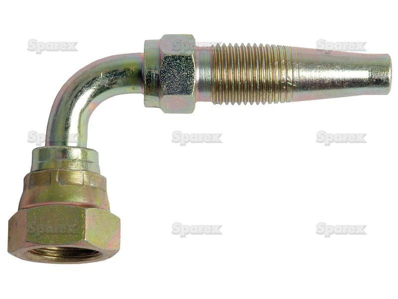 Hydraulic 2-Piece Re-usable Coupling insert 3/8'' x 3/8''BSP female 90 swept