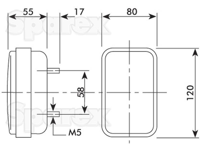 RH/LH Front Combination Light | Landini, Massey, Hella (2BE997131081 1695628M91)
