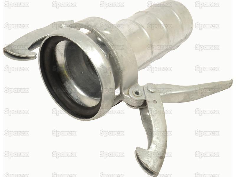 Coupling with hose end - Female 6'' (159mm) x6'' (150mm) (Galvanised)