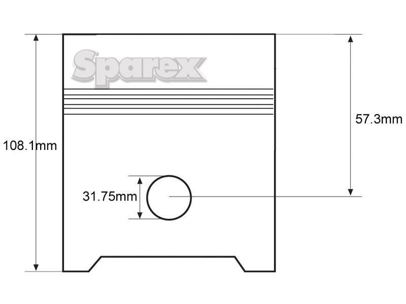 Piston (Standard) for Massey Ferguson TE20 (TE20 Series)
