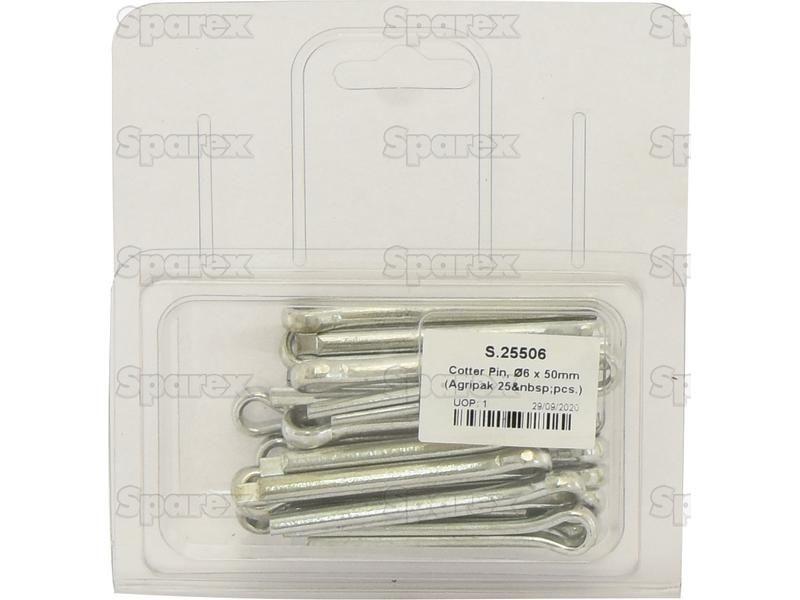 Cotter Pin, Ø6 x 50mm (Agripak 25 pcs.)