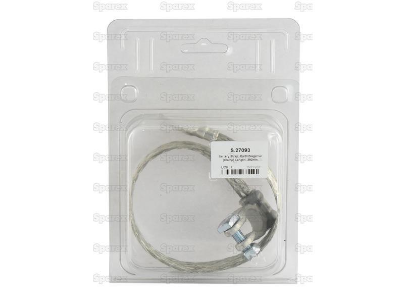 Battery Strap, Earth/Negative (Clamp) Length: 380mm