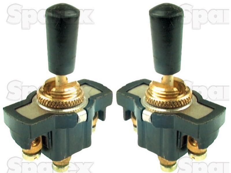Toggle Switch - Universal Fitting, 3 Position (On/On/Off) 2 pcs. Agripak