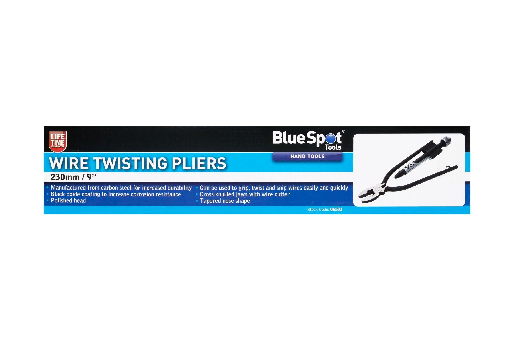 Blue Spot Tools 230mm (9") Wire Twisting Pliers