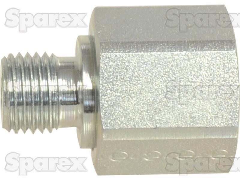 Hydraulic Metal Pipe Thread Reducer 1/4''BSP Externalthread 3/8''BSP Inner thread PARKER HANNIFIN (RI1/4EDX3/8CF, RI1/4X3/8CFX)