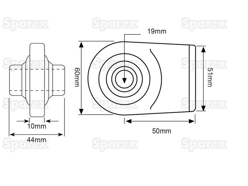 Top Link Weld On Ball End (Cat. 1)
