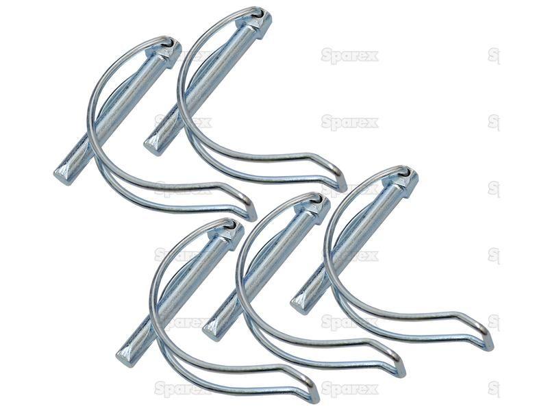 Pipe Linch Pin, Pin Ø8mm x 60mm (5 pcs. Agripak)