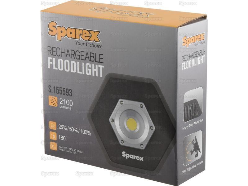 LED Rechargeable Flood Light, 2100 Lumens