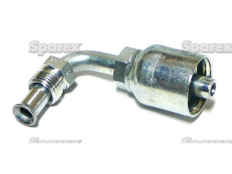 Parker UNF Hose Insert 3/8'' x 5/8'' x 18'' Male 90° Swept Swivel Flare PARKER HANNIFIN (16943-6-6)