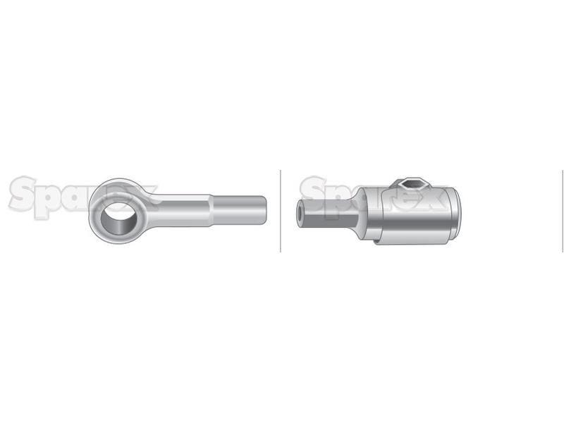 Foot Throttle Cable - Length: 1304mm, Outer cable length: 1189mm. for Steyr 6140 PROFI