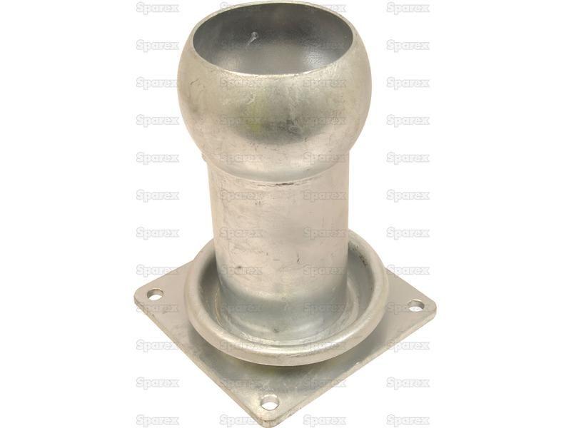 Coupling with Square Flange - Male 4'' (100mm) x (100mm) (Galvanised)