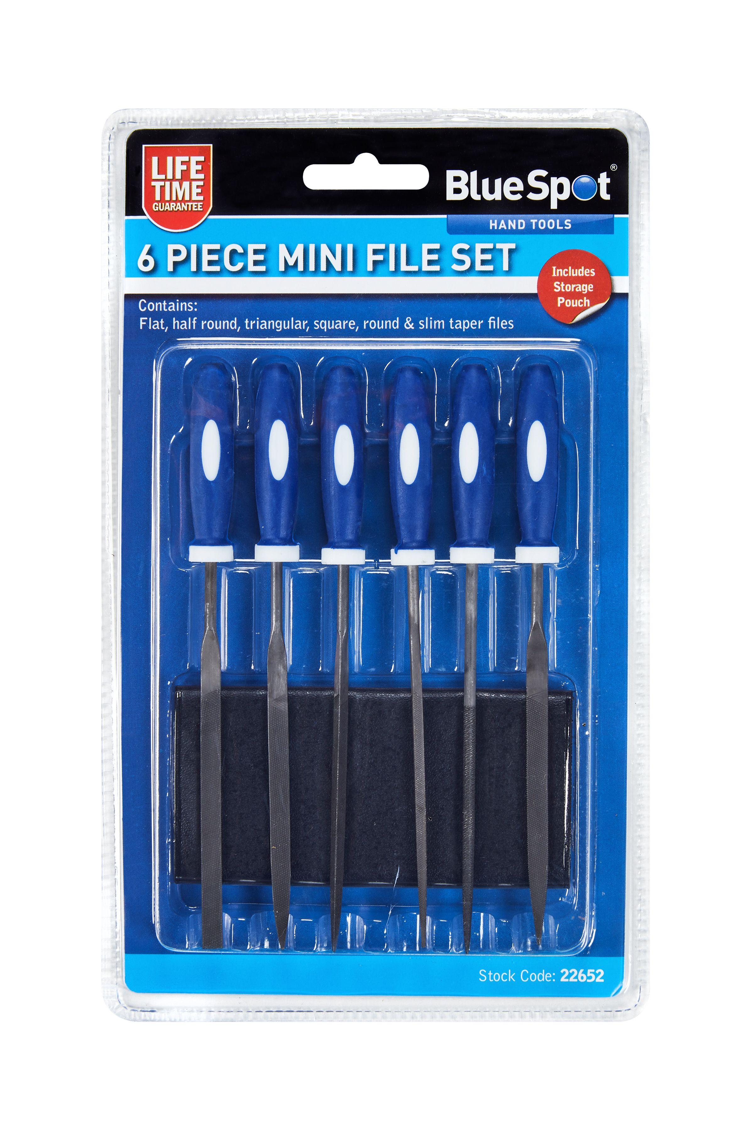 Blue Spot Tools 6 PCE 150mm (6") Mini File Set With Pouch