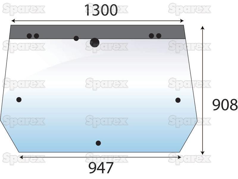 Rear Window for Ford New Holland