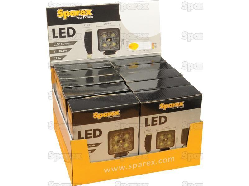 LED Work Light - aluminium case, 1150 lumen | 12/24 Volts, LEDs 5x3w, IP67