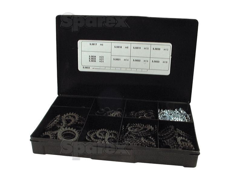 Metric External Shakeproof Washers, 410 pcs. Handipak