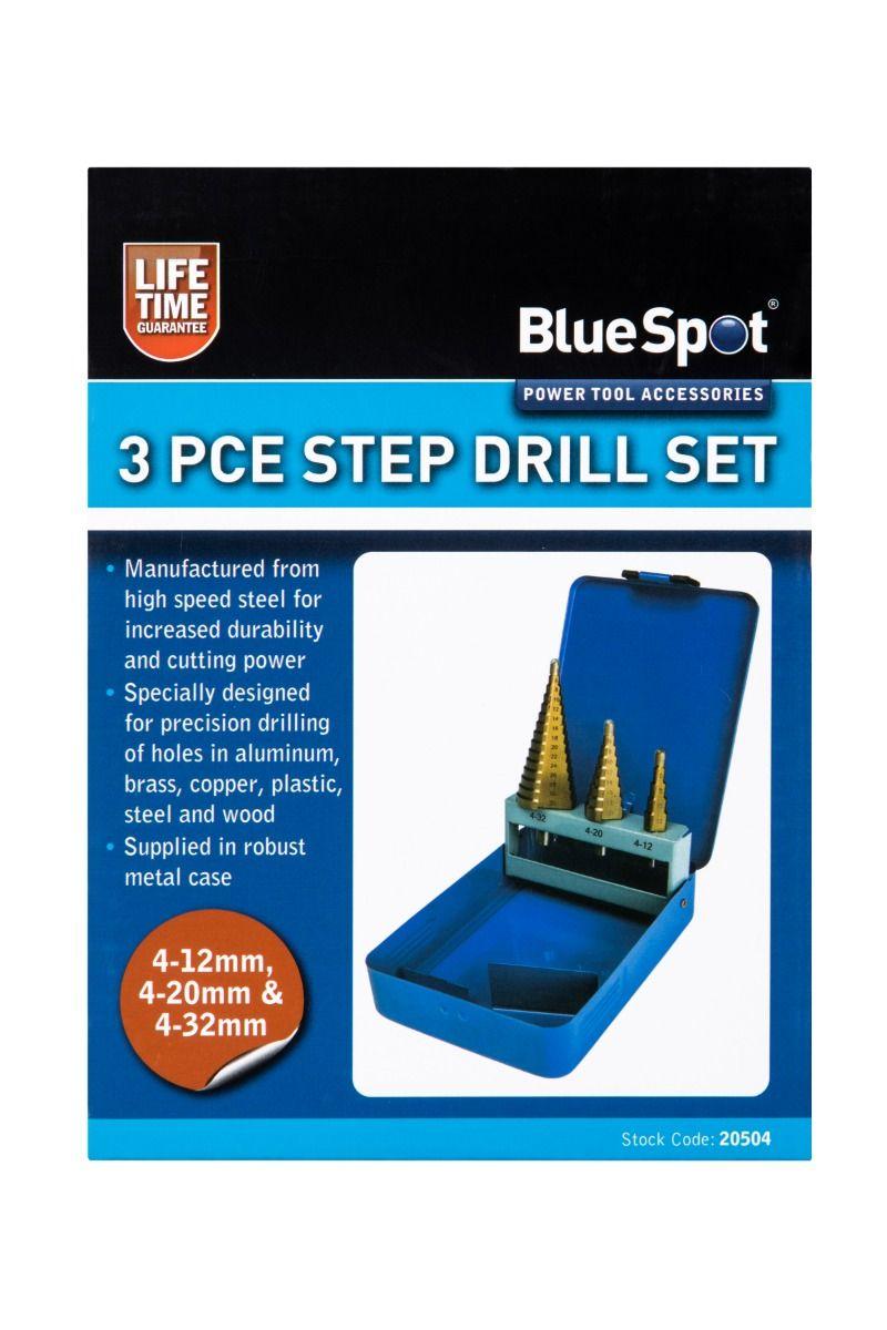 Blue Spot Tools 3 PCE Step Drill Set (4-32mm)