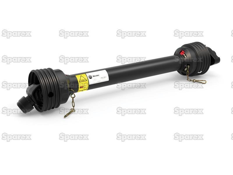 PTO Shaft - (Lz) Length: 1210mm, 1 3/8'' x 6 Spline Q.R. to 1 3/4'' x 6 Spline Shear Bolt Limiter