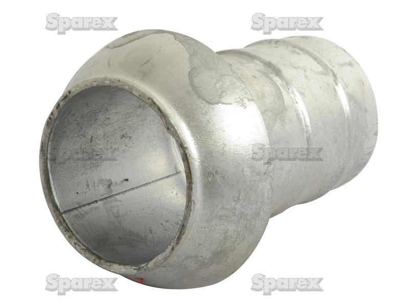 Coupling with Hose End - Male 6'' (159mm) x6'' (152mm) (Galvanised)