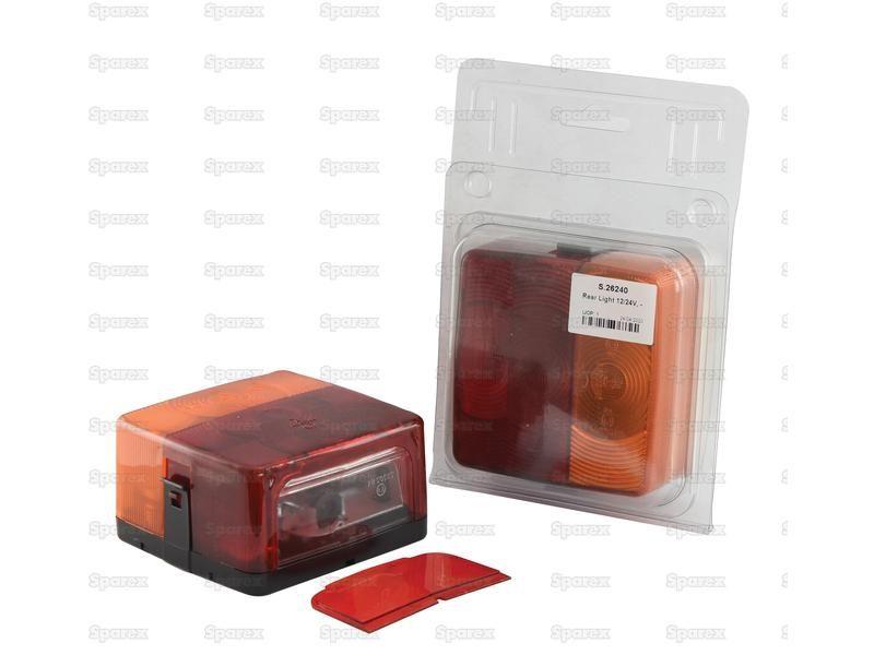 Halogen Rear Light 12/24V, -