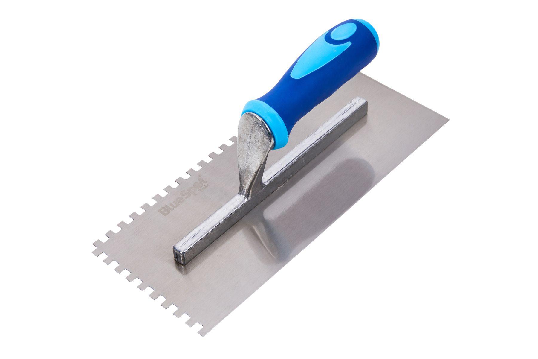 Blue Spot Tools 280mm (11") Soft Grip Adhesive Trowel (6x6mm Teeth)