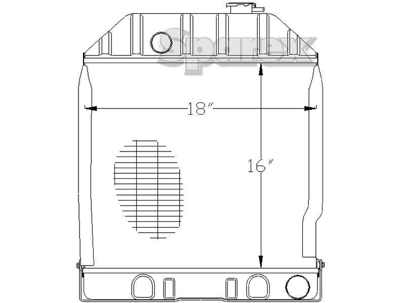 Radiator for Ford New Holland 4630N