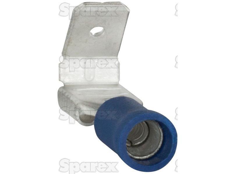 Pre Insulated Spade Terminal, Double Grip - Male / Female, 6.3mm, Blue (1.5 - 2.5mm)
