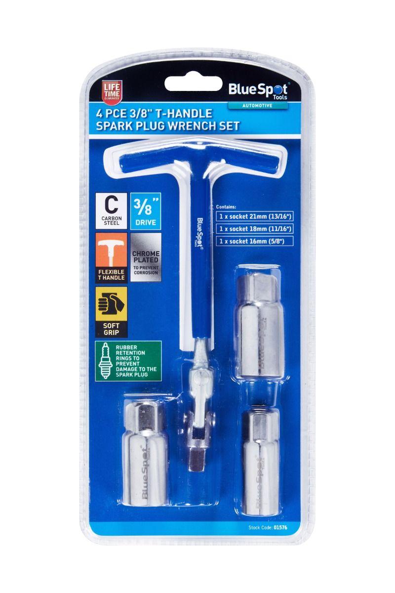 Blue Spot Tools 4 PCE 3/8" T-Handle Spark Plug Wrench Set