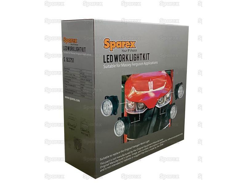 LED Work Light Kit, Interference: Class 3, RH & LH, 4050 Lumens for Massey Ferguson