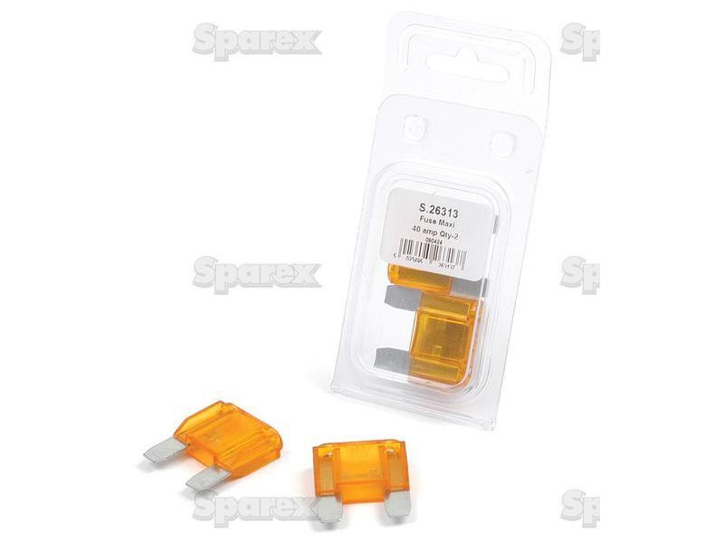 Maxi Blade Fuse Amps Orange x 2 pcs. Agripak