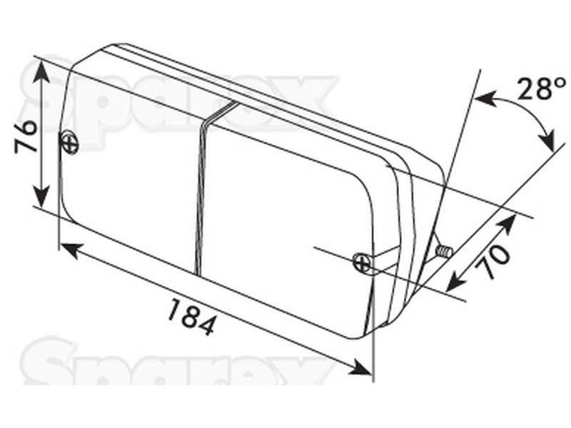 Halogen Front Combination Light (LH) for Massey Ferguson 253 (200 Series)