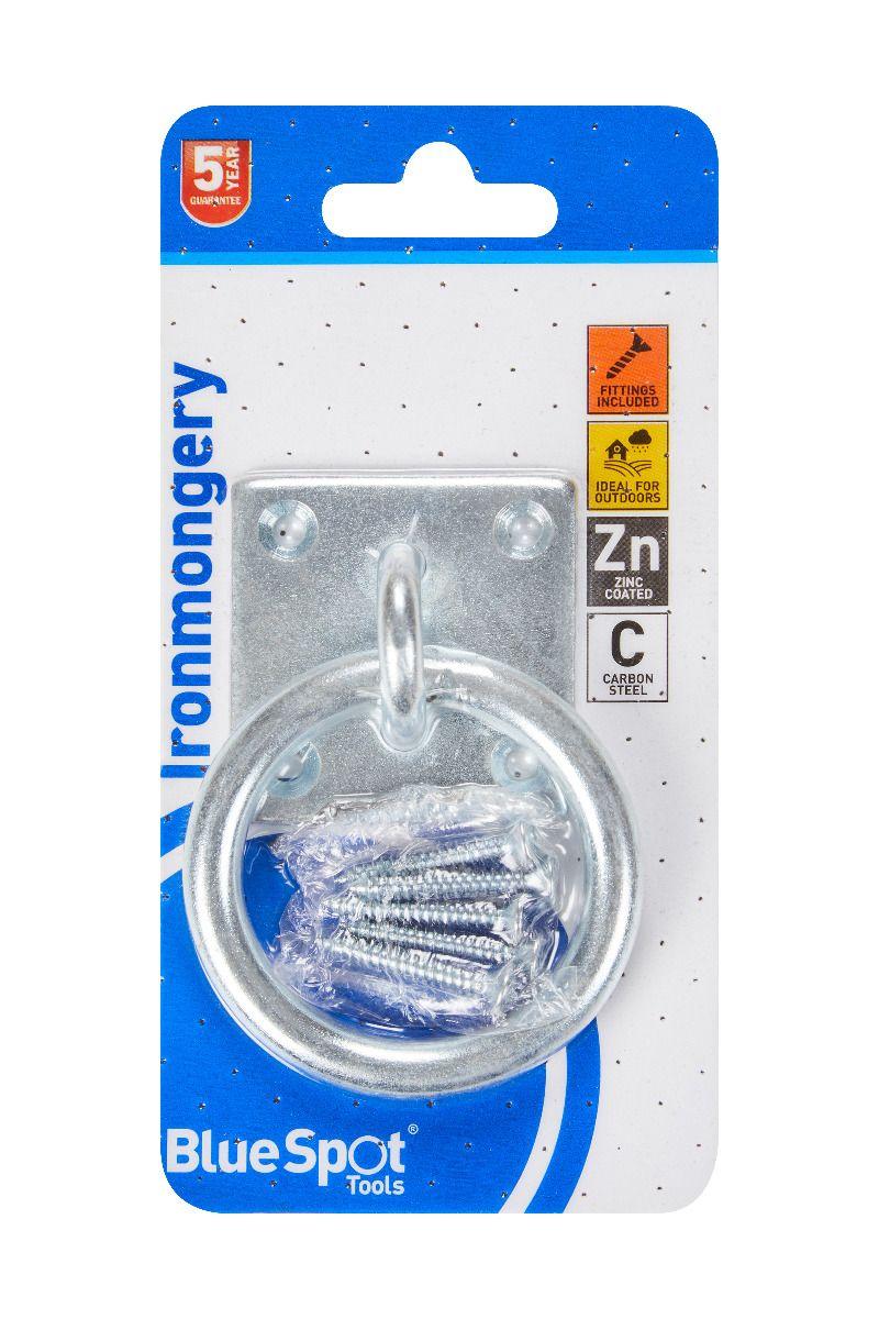 Blue Spot Tools Zinc Plated Ring On Plate 50 X 50mm